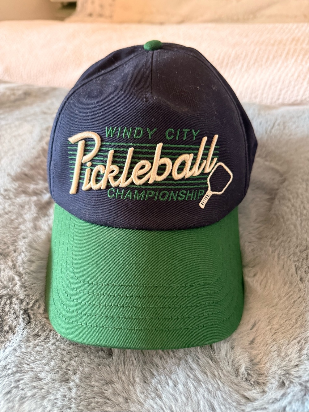 Alice & Wonder Windy City Pickleball Championship Cap - Navy & Green
